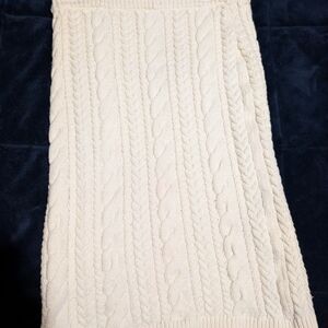 Madewell Cream Cable Knit Pencil Skirt